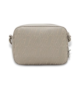 Armani Exchange Compact beige shoulder bag