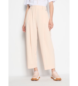 Armani Exchange Nude straight trousers
