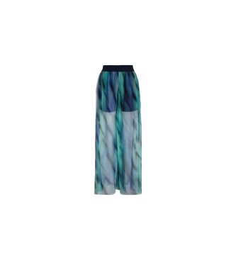 Armani Exchange Blaue Hose mit hoher Taille