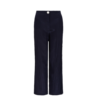 Armani Exchange Mid-rise navy trousers