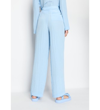 Armani Exchange Blue mid-rise trousers