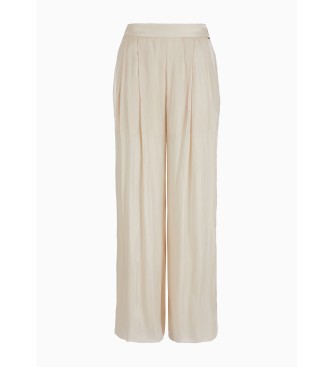 Armani Exchange Beige high-waisted trousers 