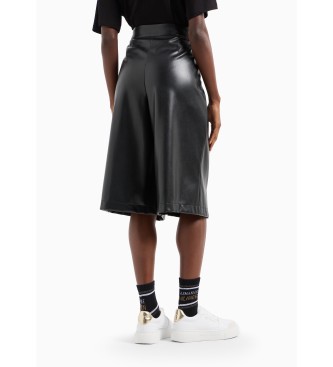 Armani Exchange Black high-waisted shorts