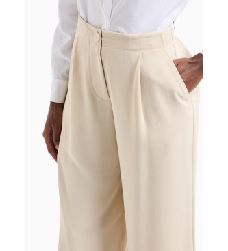 Armani Exchange Sorte bukser med hj talje