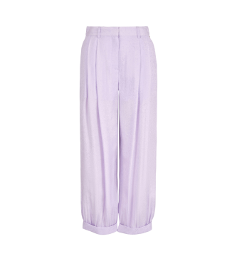 Armani Exchange Lilac mid-rise trousers