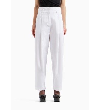 Armani Exchange Pantaln Alto blanco