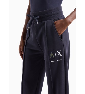 Armani Exchange Pantaloni da jogging blu scuro