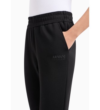 Armani Exchange Pantaloni jogger elastici neri