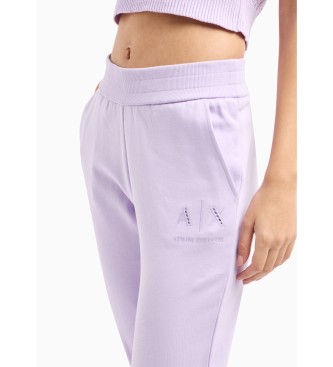 Armani Exchange Trousers Logo lilac