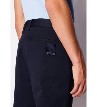 Armani Exchange Navy bukser med lapper