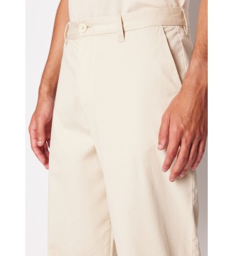 Armani Exchange Beige patch trousers