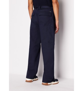 Armani Exchange Pantalon extensible en serg marine