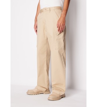 Armani Exchange Cargo Twill-bukser beige