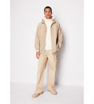 Armani Exchange Pantaloni cargo in twill beige