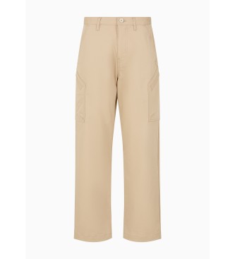 Armani Exchange Cargo Twill Trousers beige