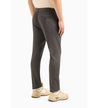Armani Exchange Pantaloni con cerniera grigi