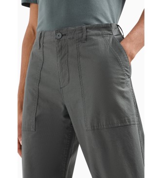 Armani Exchange Grey Casual Chino Trousers