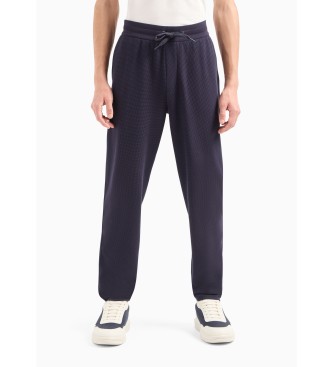 Armani Exchange Pantaloni da jogging semplici blu scuro