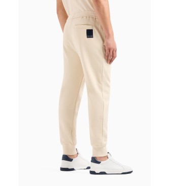 Armani Exchange Tie-dye beige trousers