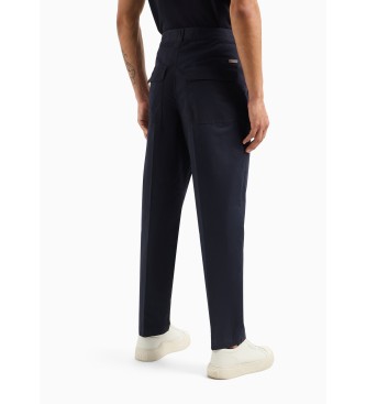 Armani Exchange Navy chino trousers