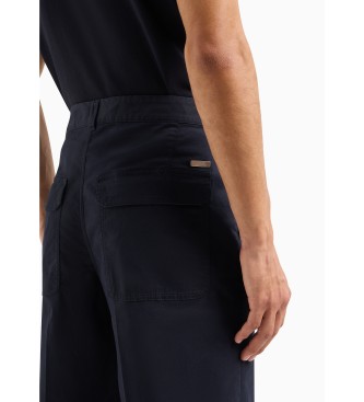 Armani Exchange Navy chino trousers