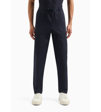 Armani Exchange Pantaloni chino blu scuro