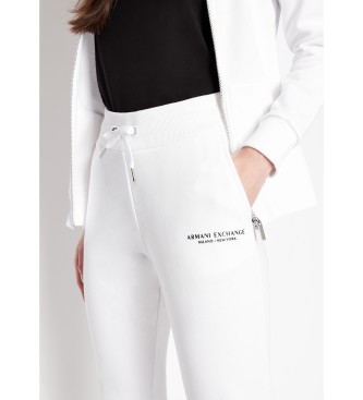 Armani Exchange White jogger trousers