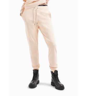 Armani Exchange Pantalon chino en gabardine beige