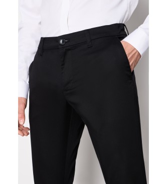 Armani Exchange Pantalon solide noir