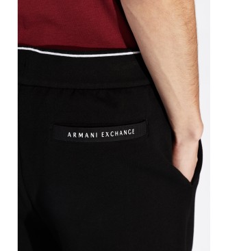 Armani Exchange Jogger hlače Felpa črne