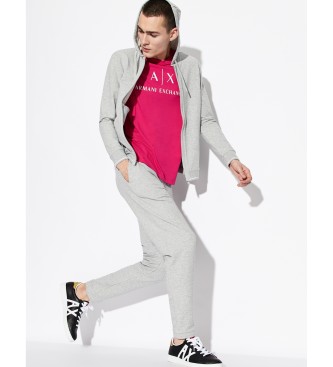 Armani Exchange Sive hlače jogger iz flisa