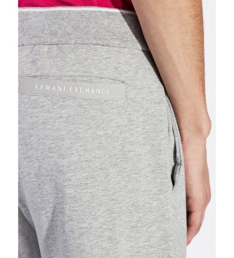 Armani Exchange Graue Fleece-Joggerhose