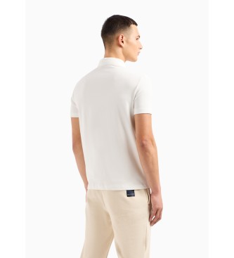Armani Exchange Camisa plo branca Baixa