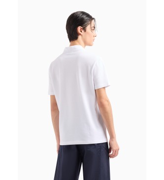 Armani Exchange Jacquard polo shirt white
