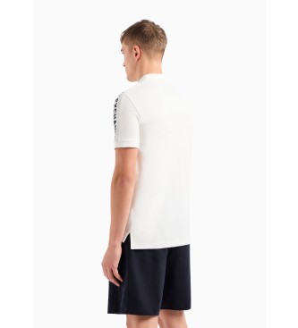 Armani Exchange Koszulka polo z białym paskiem