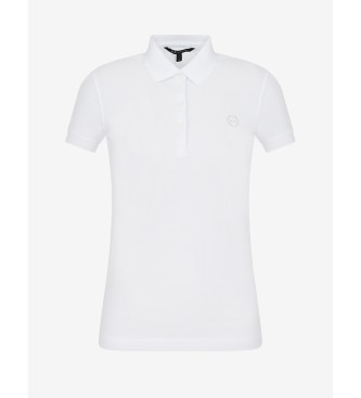 Armani Exchange White casual polo shirt