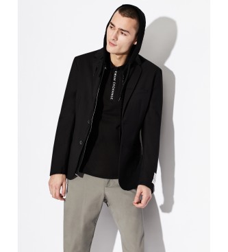 Armani Exchange Baumwoll-Stretch-Poloshirt schwarz