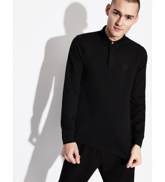 Armani Exchange Polo noir Piquet