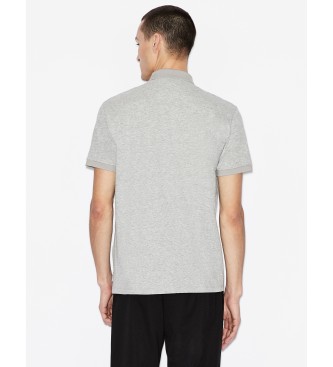 Armani Exchange Basic cotton polo shirt grey