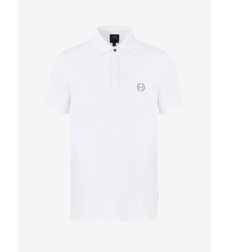 Armani Exchange Klasyczna biała bawełniana koszulka polo