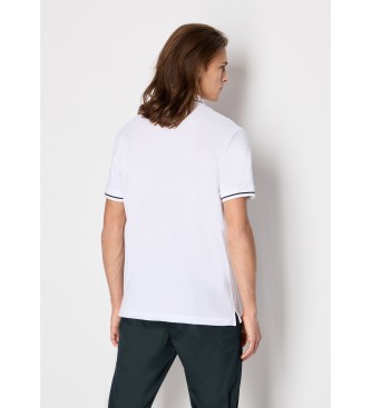 Armani Exchange Camisa plo com pormenor branco