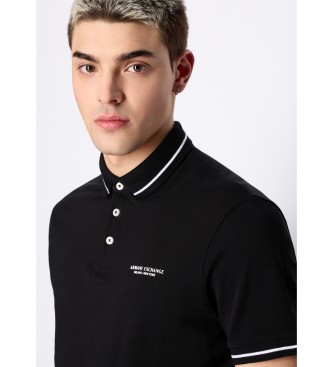 Armani Exchange Camisa plo com pormenor preto