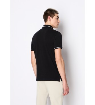 Armani Exchange Poloshirt med sorte detaljer