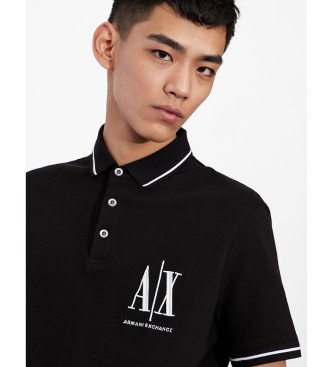 Armani Exchange Zwart Katoenen Poloshirt