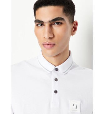 Armani Exchange Podstawowa biała koszulka polo