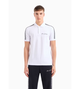 Armani Exchange Plain white polo shirt