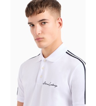 Armani Exchange Zwykła biała koszulka polo