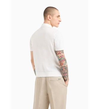 Armani Exchange Polo blanc en maille