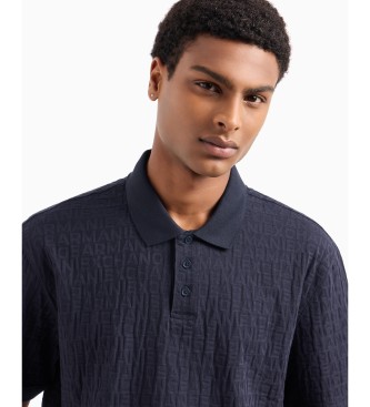 Armani Exchange Polo regolare Asv blu scuro