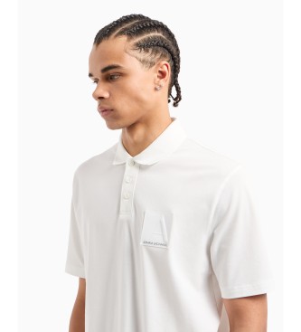 Armani Exchange Polo de manga corta blanco